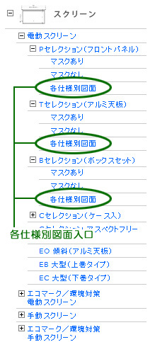 右メニューから入る